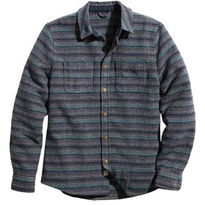 Marine Layer Striped Woolen Overshirt, Men's Size XL
